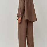 Friday Linen Shirt in Walnut
