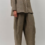 Sculptor Linen Pants in Moss