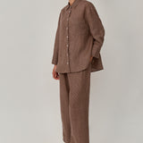 Friday Linen Pants in Walnut