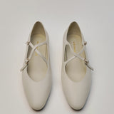 Great Criss-Cross Mary Janes in Buttercream