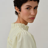 Claudia Poplin Blouse in Yellow