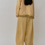 Sculptor Embroidered Pants in Sunray
