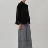 Shift Shirt Set in Black