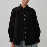 Shift Shirt Set in Black
