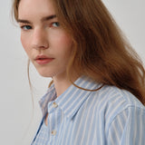 Shift Shirt Set in Blue Squared