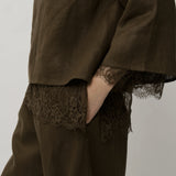 Salon Linen Pants in Truffle