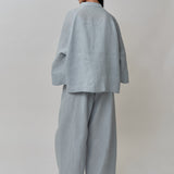 Narumi Linen Tunic in Powder Blue