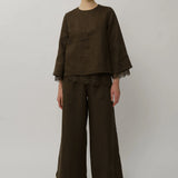 Salon Linen Pants in Truffle