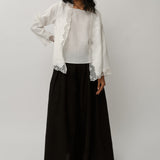 Thalia 2-Piece Linen Blouse in Porcelain
