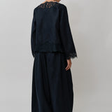 Colette 2-Piece Linen Blouse in Maritime