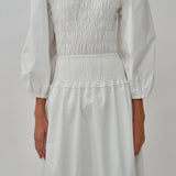 Escapade Pleated Skirt in White