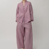 Ophelia Linen Kebaya Top in Lilac
