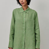 Great Linen Shirt in Lime Gingham