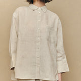 Friday Linen Shirt in Ecru