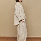 Friday Linen Shirt in Ecru