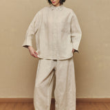 Friday Linen Shirt in Ecru