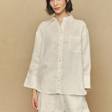 Friday Linen Shirt in White