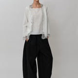 Sculptor Linen Pants in Black
