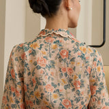 Viola Ramie Kebaya Set in Peach