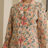 Viola Ramie Kebaya Set in Peach