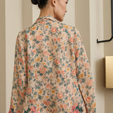 Viola Ramie Kebaya Set in Peach