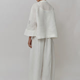 Sculptor Linen Pants in Porcelain