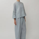 Narumi Linen Tunic in Powder Blue