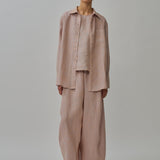 Midtown Linen Top in Peach