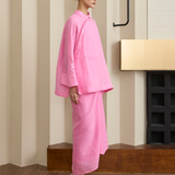 Signature Ramie Knot Skirt in Flamingo