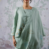 Celeste Ramie Selendang in Sage
