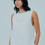 Studio Linen Cap in Black Gingham