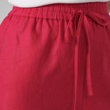 Avenue Linen Pants in Scarlet