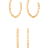 Bubble Gold 17mm Hoop Earrings