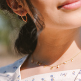 Bubble Gold 17mm Hoop Earrings